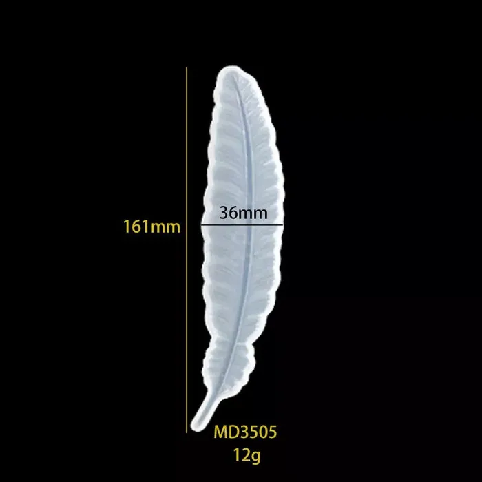 Earrings Resin Art Hub Feather Bookmark Silicone Mold