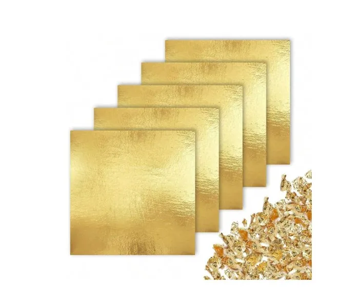 Earrings RESIN ART HUB Imitation Gold Leaf Sheets