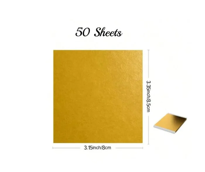 Earrings RESIN ART HUB Imitation Gold Leaf Sheets