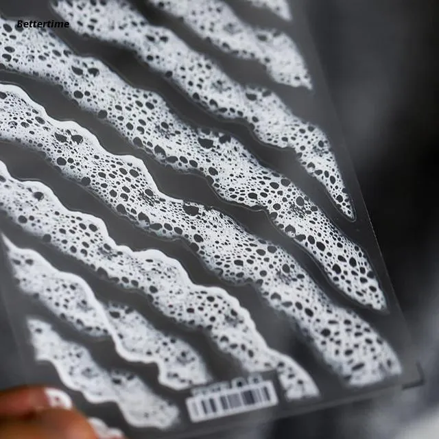 Earrings Resinarthub 3D Effect Sea Wave Painting Resin Sticker
