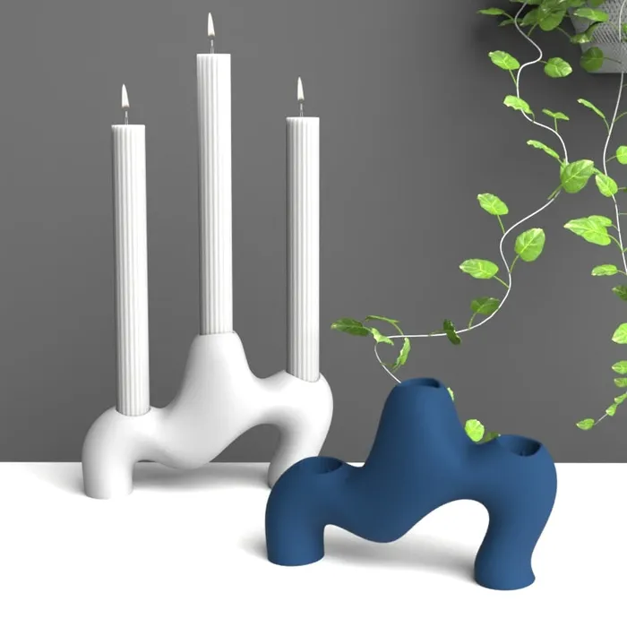 Earrings Resinarthub Creative modeling Candle Holder Silicone Molds