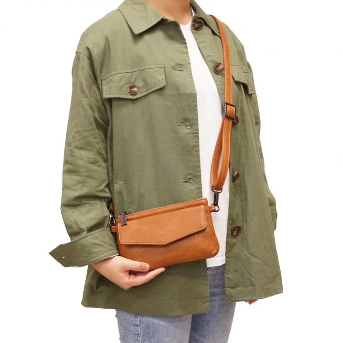Earrings SQ Teylie Clutch Camel