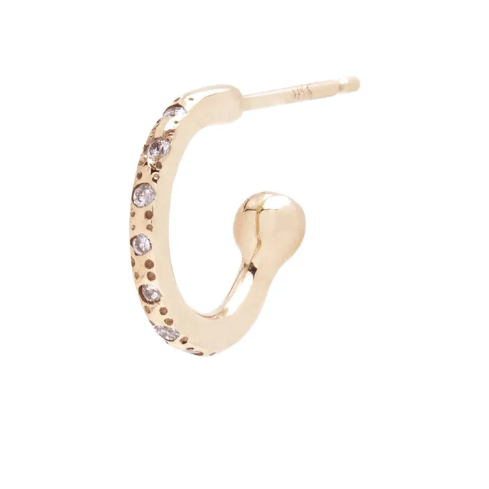 Earrings Scosha Diamond Mini Hoop