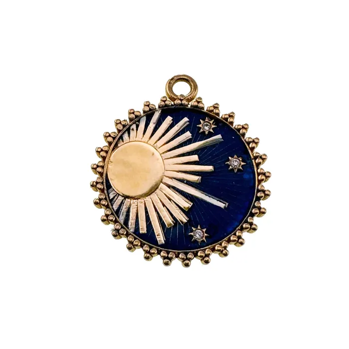 Earrings Sun Stars Medallion Lingua