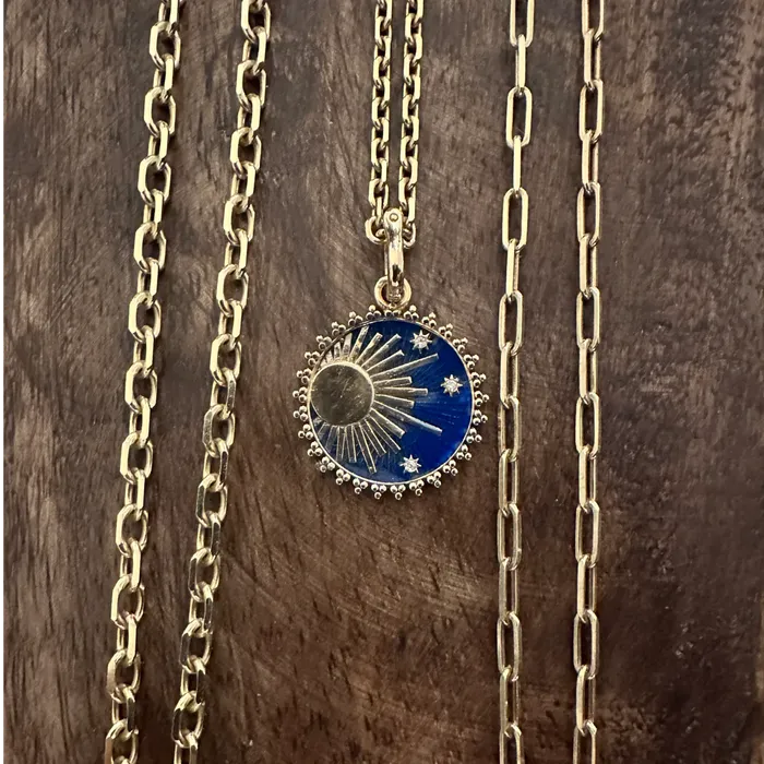 Earrings Sun Stars Medallion Lingua