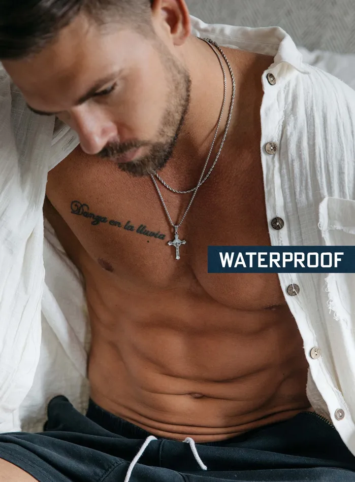 Earrings WE ARE ALL SMITH Mens Jewelry Clothing Waterproof Stainless Steel Crucifix