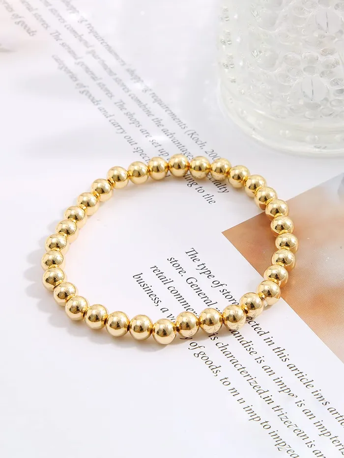 Earrings Yellow Chimes Bracelet For Women Gold Tone Beads Studded Bracelet For Women and Girls Yellow Chimes