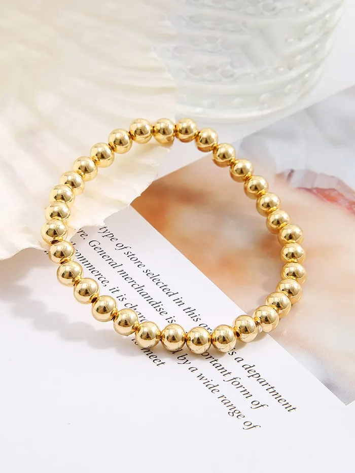 Earrings Yellow Chimes Bracelet For Women Gold Tone Beads Studded Bracelet For Women and Girls Yellow Chimes