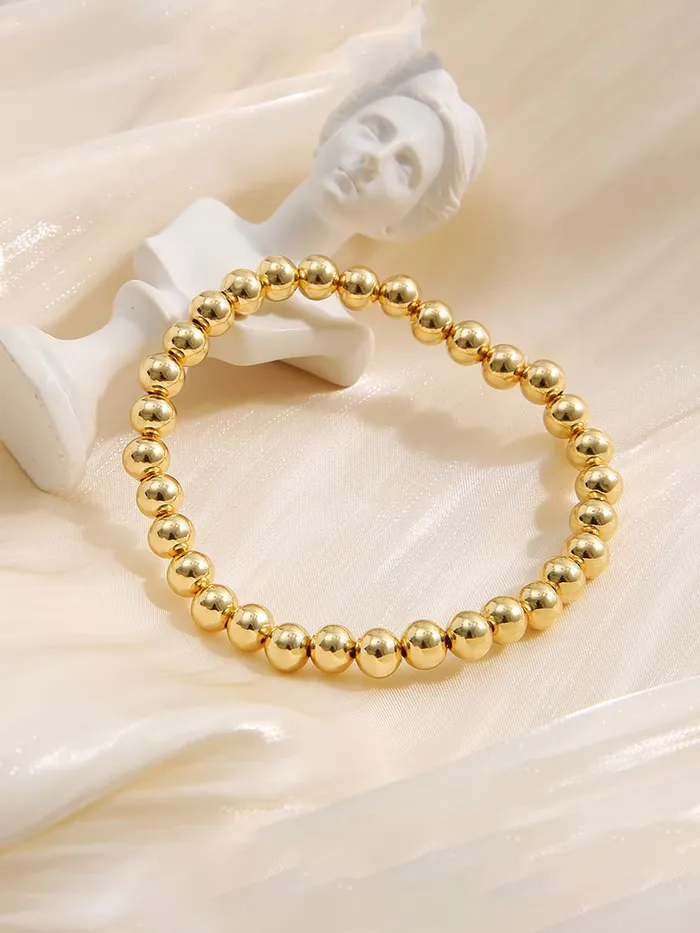 Earrings Yellow Chimes Bracelet For Women Gold Tone Beads Studded Bracelet For Women and Girls Yellow Chimes