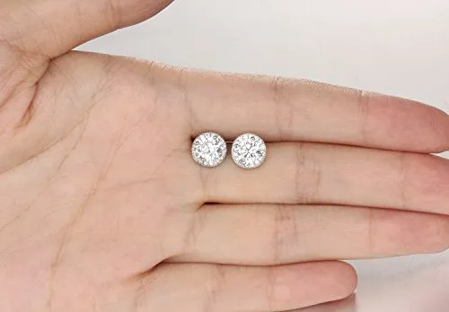 Earrings Yellow Chimes Crystals from Swarovski White Sparkling Crystal Studs Earrings for Women Girls Yellow Chimes