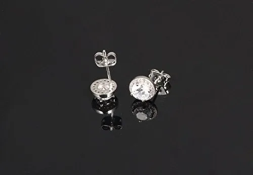 Earrings Yellow Chimes Crystals from Swarovski White Sparkling Crystal Studs Earrings for Women Girls Yellow Chimes