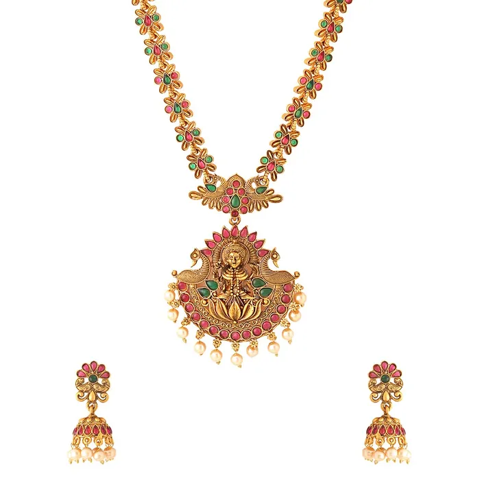 Earrings Yellow Chimes Jewellery Set for Women and Girls Gold Plated Temple Jewellery Set Traditional Accessories Jewellery for Women Birthday Gift for girls and women Anniversary Gift for Wife Yellow Chimes Earrings Yellow Chimes Jewellery Set for Women and Girls Gold Plated Temple Jewellery Set Traditional Accessories Jewellery for Women Birthday Gift for girls and women Anniversary Gift for Wife Yellow Chimes