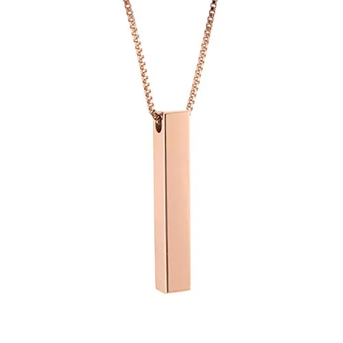 Earrings Yellow Chimes Pendants for Women Rosegold Plated Stainless Steel Bar Charm Chain Pendant for Women and Girls Yellow Chimes Earrings Yellow Chimes Pendants for Women Rosegold Plated Stainless Steel Bar Charm Chain Pendant for Women and Girls Yellow Chimes