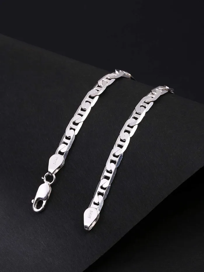 Earrings Yellow Chimes Yellow Chimes 925 Sterling Silver Hallmark and Certified Purity Silver Chain Bracelet for Men and Boys Earrings Yellow Chimes Yellow Chimes 925 Sterling Silver Hallmark and Certified Purity Silver Chain Bracelet for Men and Boys