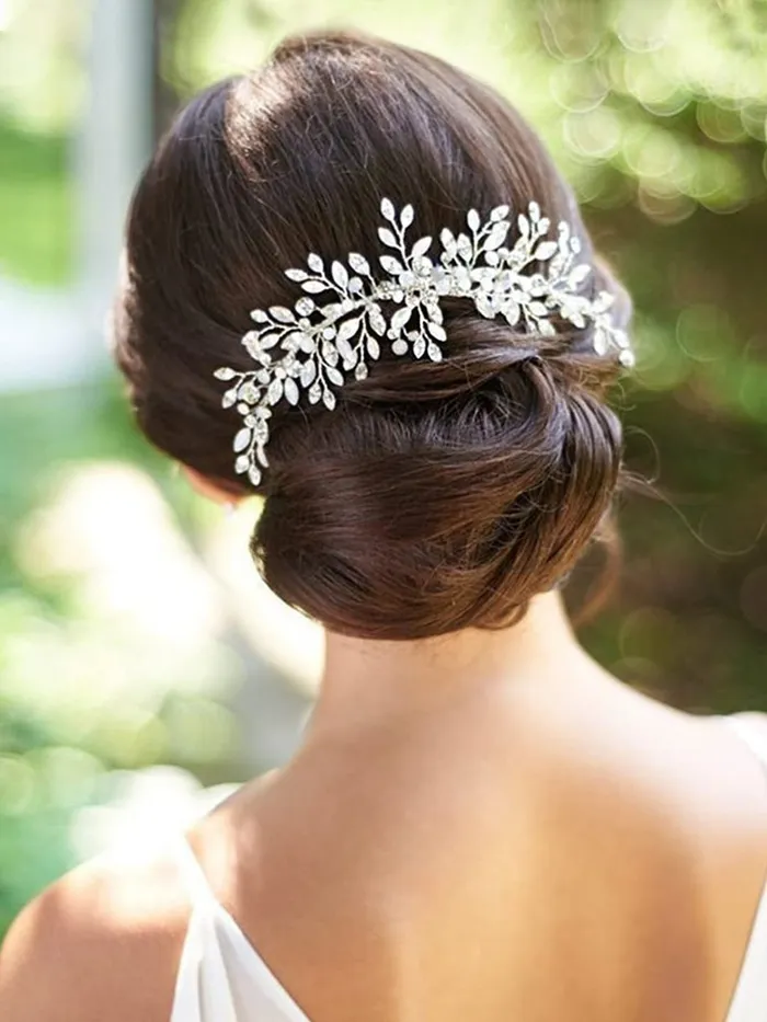 Earrings Yellow Chimes Yellow Chimes Bridal Comb Pin for Women Hair Vines Wedding Comb Pin Hair ClipSide PinJooda Pin Hair Accessories for Women and Girls