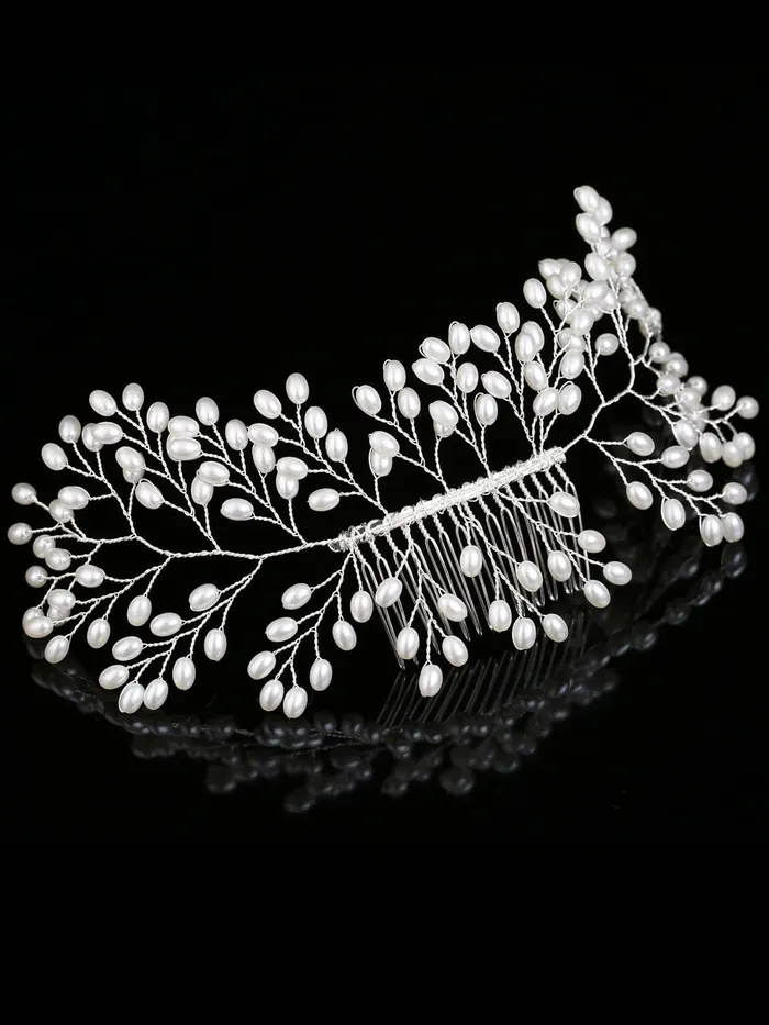 Earrings Yellow Chimes Yellow Chimes Bridal Comb Pin for Women Hair Vines Wedding Comb Pin Hair ClipSide PinJooda Pin Hair Accessories for Women and Girls