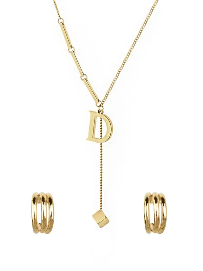 Earrings Yellow Chimes Yellow Chimes Chain Necklace With Threader Earrings Set Style4 Earrings Yellow Chimes Yellow Chimes Chain Necklace With Threader Earrings Set Style4