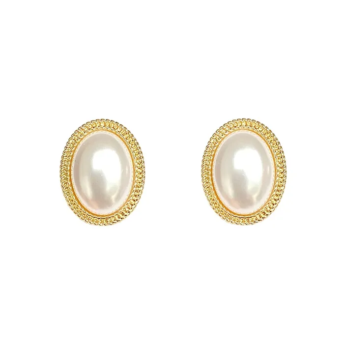 Earrings Yellow Chimes Yellow Chimes Earrings For Women Gold Toned Elegant Oval Shape Pearl Stud Earrings For Women and Girls Earrings Yellow Chimes Yellow Chimes Earrings For Women Gold Toned Elegant Oval Shape Pearl Stud Earrings For Women and Girls