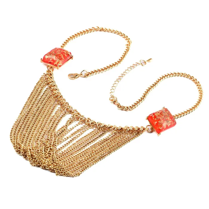 Earrings Yellow Chimes Yellow Chimes Goldplated Alloy Necklace for Women And Girls