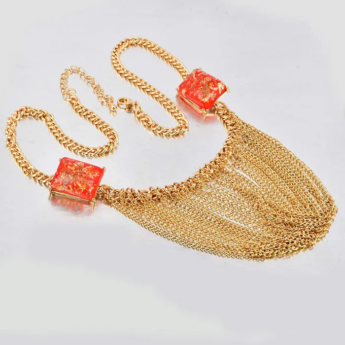 Earrings Yellow Chimes Yellow Chimes Goldplated Alloy Necklace for Women And Girls