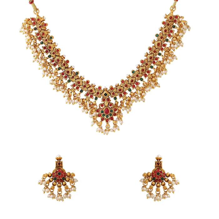 Earrings Yellow Chimes Yellow Chimes Jewellery Set for Women and Girls Gold Plated Bridal Necklace Set for Wedding Moti Beads Bridal Necklace Set Birthday Gift for girls and women Anniversary Gift for Wife Earrings Yellow Chimes Yellow Chimes Jewellery Set for Women and Girls Gold Plated Bridal Necklace Set for Wedding Moti Beads Bridal Necklace Set Birthday Gift for girls and women Anniversary Gift for Wife