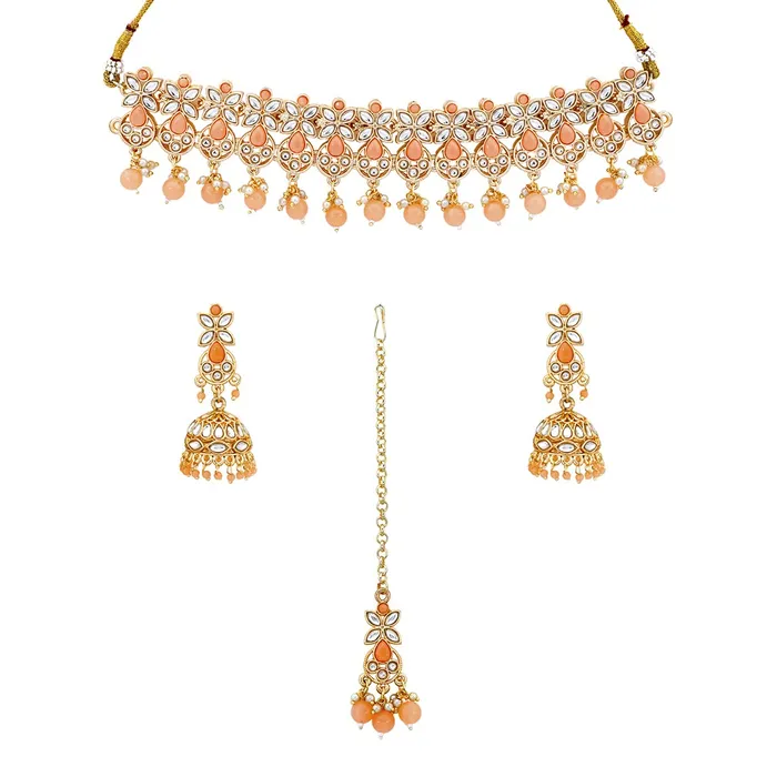 Earrings Yellow Chimes Yellow Chimes Jewellery Set for Women and Girls Kundan Necklace Set for Girls Gold Plated Beads Drop Kundan Choker Necklace Set Birthday Gift for girls and women Anniversary Gift for Wife Earrings Yellow Chimes Yellow Chimes Jewellery Set for Women and Girls Kundan Necklace Set for Girls Gold Plated Beads Drop Kundan Choker Necklace Set Birthday Gift for girls and women Anniversary Gift for Wife