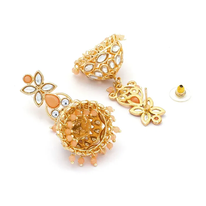 Earrings Yellow Chimes Yellow Chimes Jewellery Set for Women and Girls Kundan Necklace Set for Girls Gold Plated Beads Drop Kundan Choker Necklace Set Birthday Gift for girls and women Anniversary Gift for Wife
