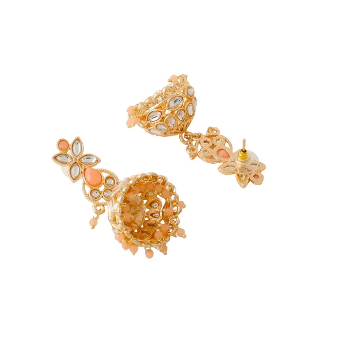 Earrings Yellow Chimes Yellow Chimes Jewellery Set for Women and Girls Kundan Necklace Set for Girls Gold Plated Beads Drop Kundan Choker Necklace Set Birthday Gift for girls and women Anniversary Gift for Wife