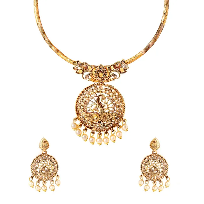 Earrings Yellow Chimes Yellow Chimes Jewellery Set for Women and Girls Traditional Jewellery Set Bridal Gold Plated Choker Necklace Set Birthday Gift for girls and women Anniversary Gift for Wife Earrings Yellow Chimes Yellow Chimes Jewellery Set for Women and Girls Traditional Jewellery Set Bridal Gold Plated Choker Necklace Set Birthday Gift for girls and women Anniversary Gift for Wife