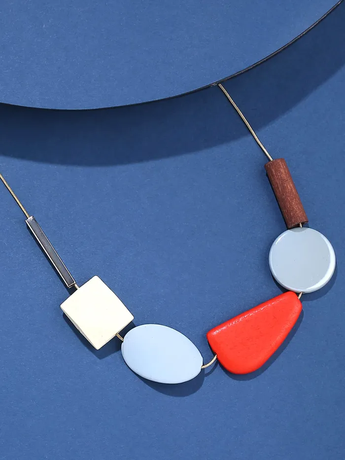 Earrings Yellow Chimes Yellow Chimes Necklace for Women and Girls Multicolor Necklace for Women Western Geometric Statement Style Choker Necklace Birthday Gift for Girls Women Anniversary Gift for Wife