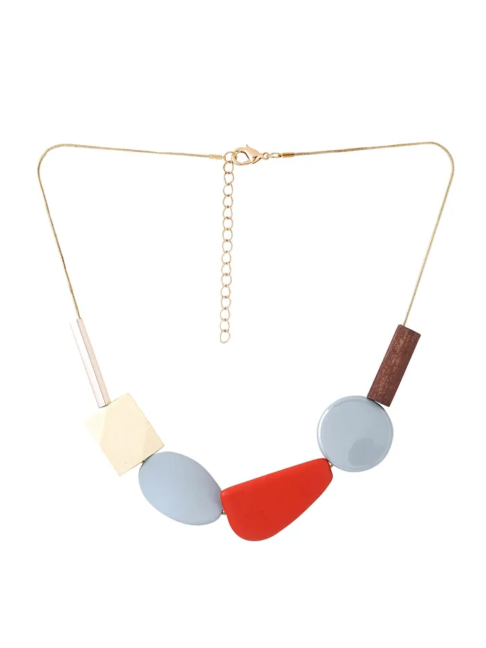 Earrings Yellow Chimes Yellow Chimes Necklace for Women and Girls Multicolor Necklace for Women Western Geometric Statement Style Choker Necklace Birthday Gift for Girls Women Anniversary Gift for Wife