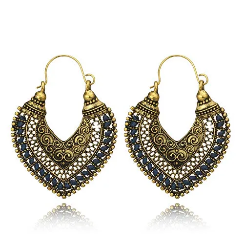 Earrings Yellow Chimes Yellow Chimes Oxidized Indian Traditional Fancy Earrings Chandbali for Women and Girls Earrings Yellow Chimes Yellow Chimes Oxidized Indian Traditional Fancy Earrings Chandbali for Women and Girls