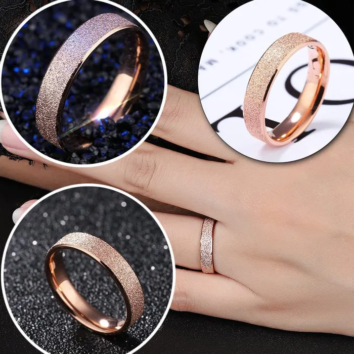 Earrings Yellow Chimes Yellow Chimes Rings for Women Rose gold plated Silky and Smooth Finished Stainless Steel Band Designed Ring for Women and Girls