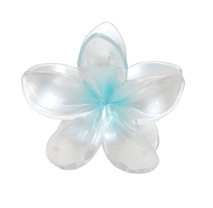 emi jay Earrings Super Bloom Clip in Aqua Pearls