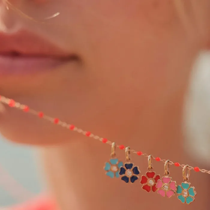 Flower Diamond Pendant Gigi Clozeau Necklaces