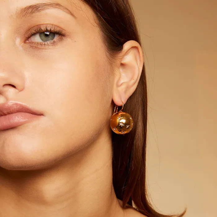 gas bijoux Earrings Comte earrings large size gold