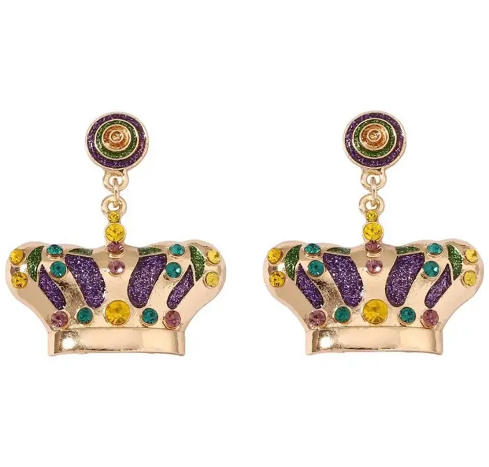 Get Signatured Earrings Beaded Mardi Gras Earrings Get Signatured Earrings Beaded Mardi Gras Earrings