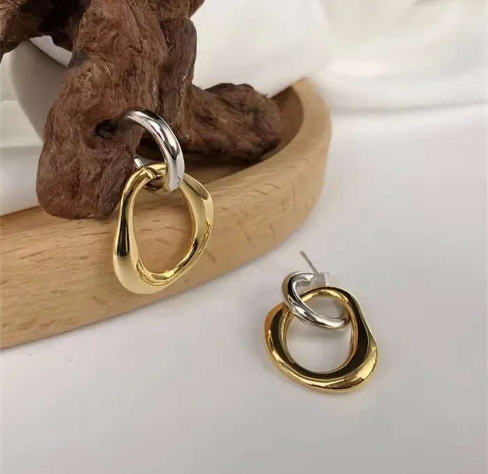 Get Signatured Rings Luxe DualTone Hoops Get Signatured Rings Luxe DualTone Hoops