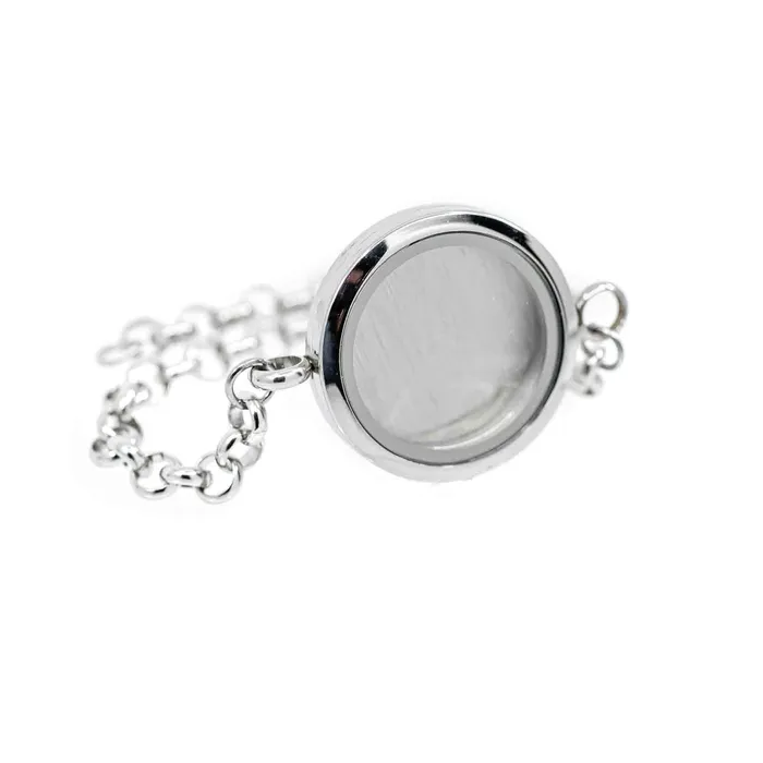 Glass Locket Bracelet Magnetic Stainless Steel Chain Round Smooth JE0065 Bracelets Glass Locket Bracelet Magnetic Stainless Steel Chain Round Smooth JE0065 Bracelets