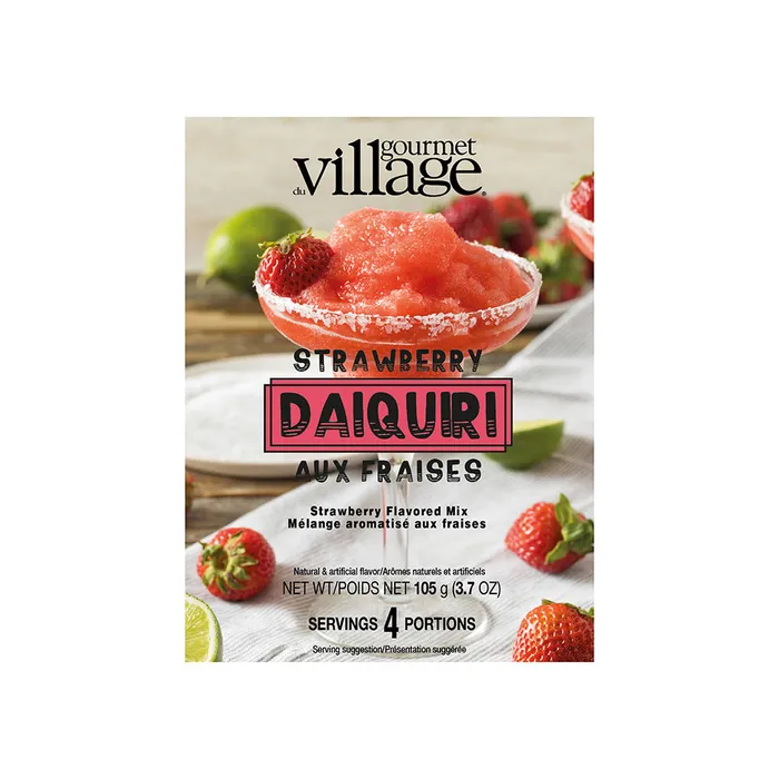 Gourmet du Village Earrings Strawberry Daquiri Drink Box