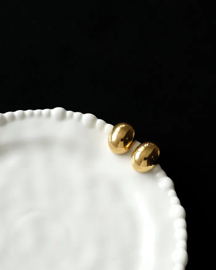 Greta Bold Dome Stud Earrings MYJN Earrings