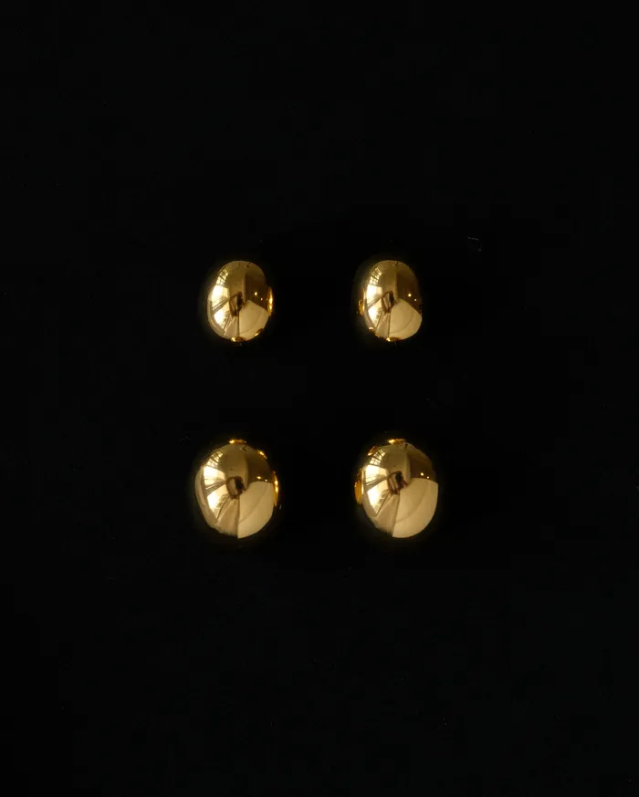 Greta Bold Dome Stud Earrings MYJN Earrings