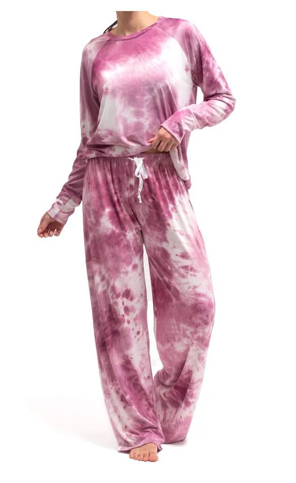 Hello Mello Earrings Tie Dye PJ Lounge Pants