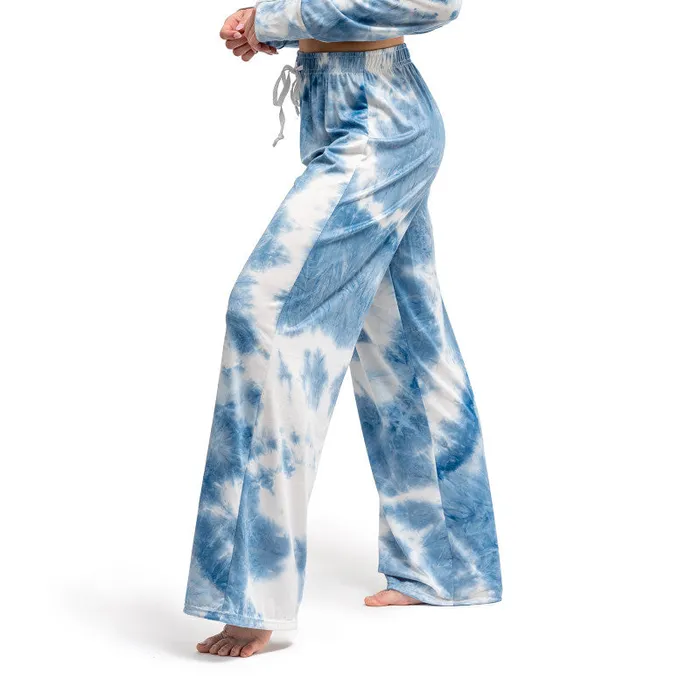 Hello Mello Earrings Tie Dye PJ Lounge Pants