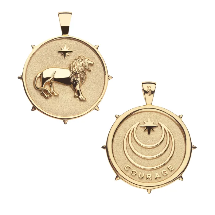 Jane Win Necklaces COURAGE JW Original Pendant Coin