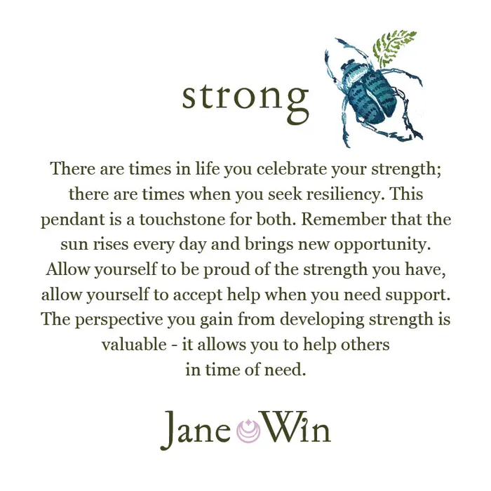 Jane Win Necklaces STRONG JW Heart Pendant