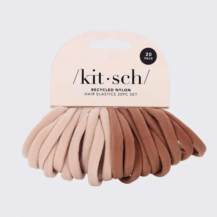 KITSCH Earrings Elastische recycelte Haarbnder 20er Pack blush KITSCH