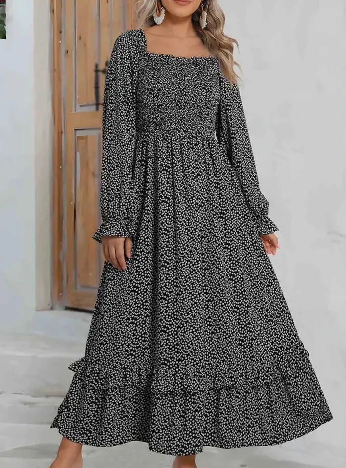 Lalaloo Rings Fall Floral Maxi Dress