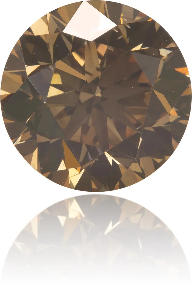 Langerman Diamonds Earrings Natural Brown Diamond Round 619 ct Polished