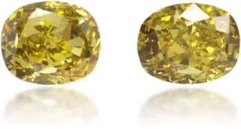 Langerman Diamonds Earrings Natural Green Diamond Oval 039 ct set